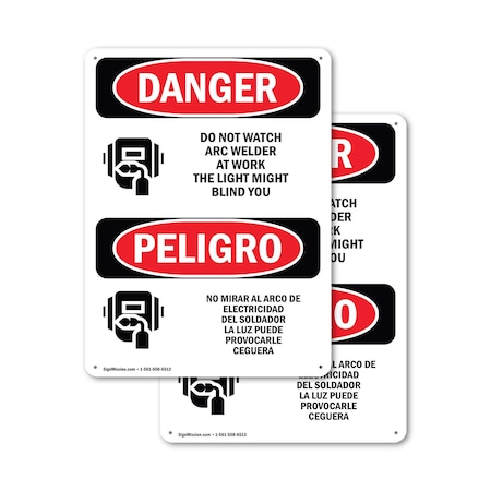 Signmission Safety Culture Sign, 10 in Width, Aluminum, Rectangle, Bilingual OS-2PACK-DS-A-1014-VS-1183